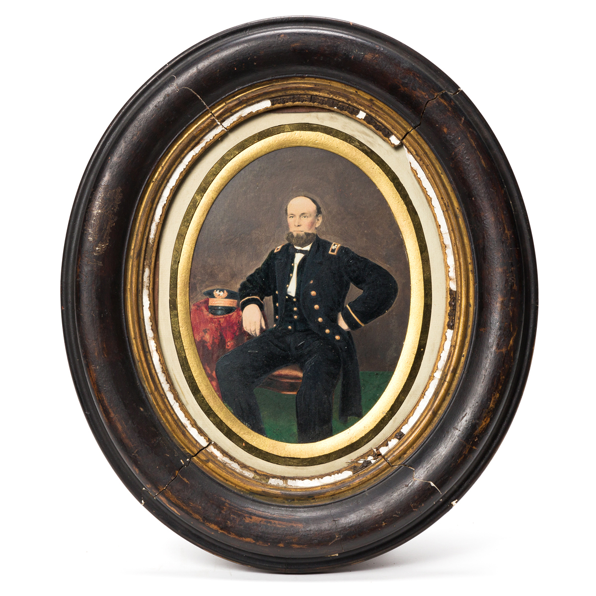 (CIVIL WAR--NAVY.) Portrait and papers of Ensign Christopher Flood.